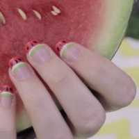 DIY: Watermelon Nail Art